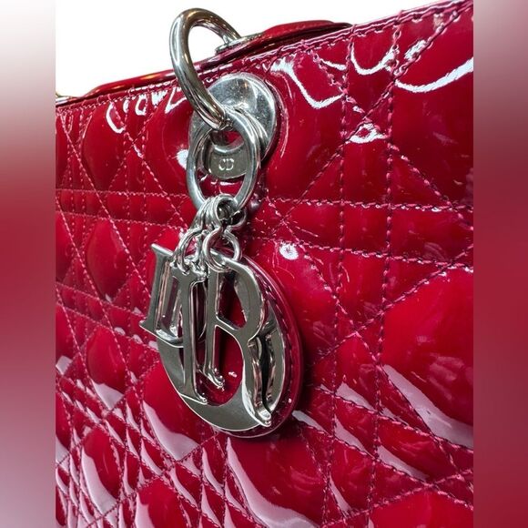 Dior Large Patent Leather Lady Dior - Picture 9 of 13